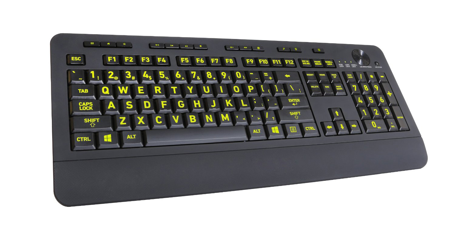 Large Print keys and 5 Interchangeable Backlight Colors