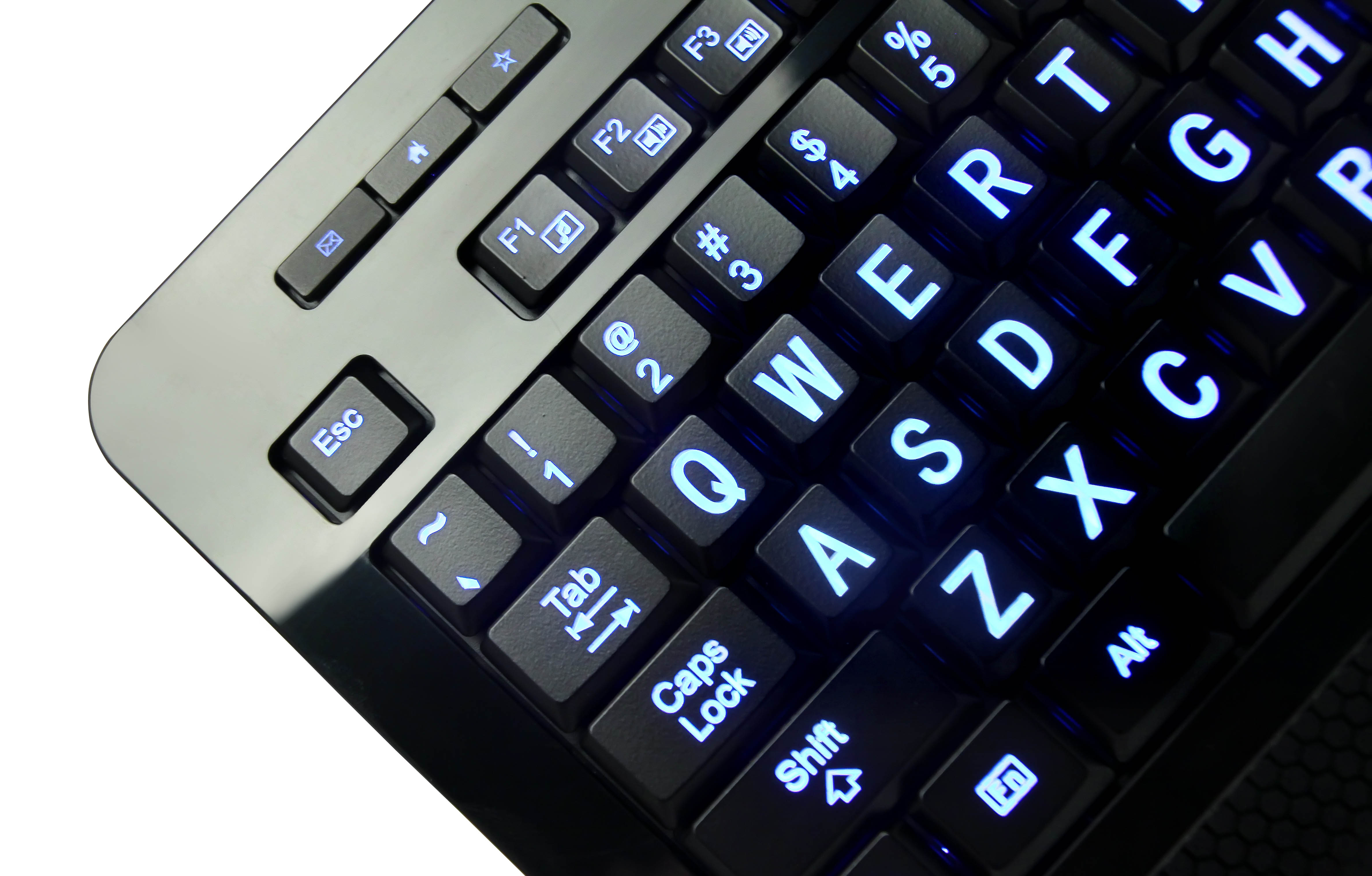Large Print keys and 5 Interchangeable Backlight Colors