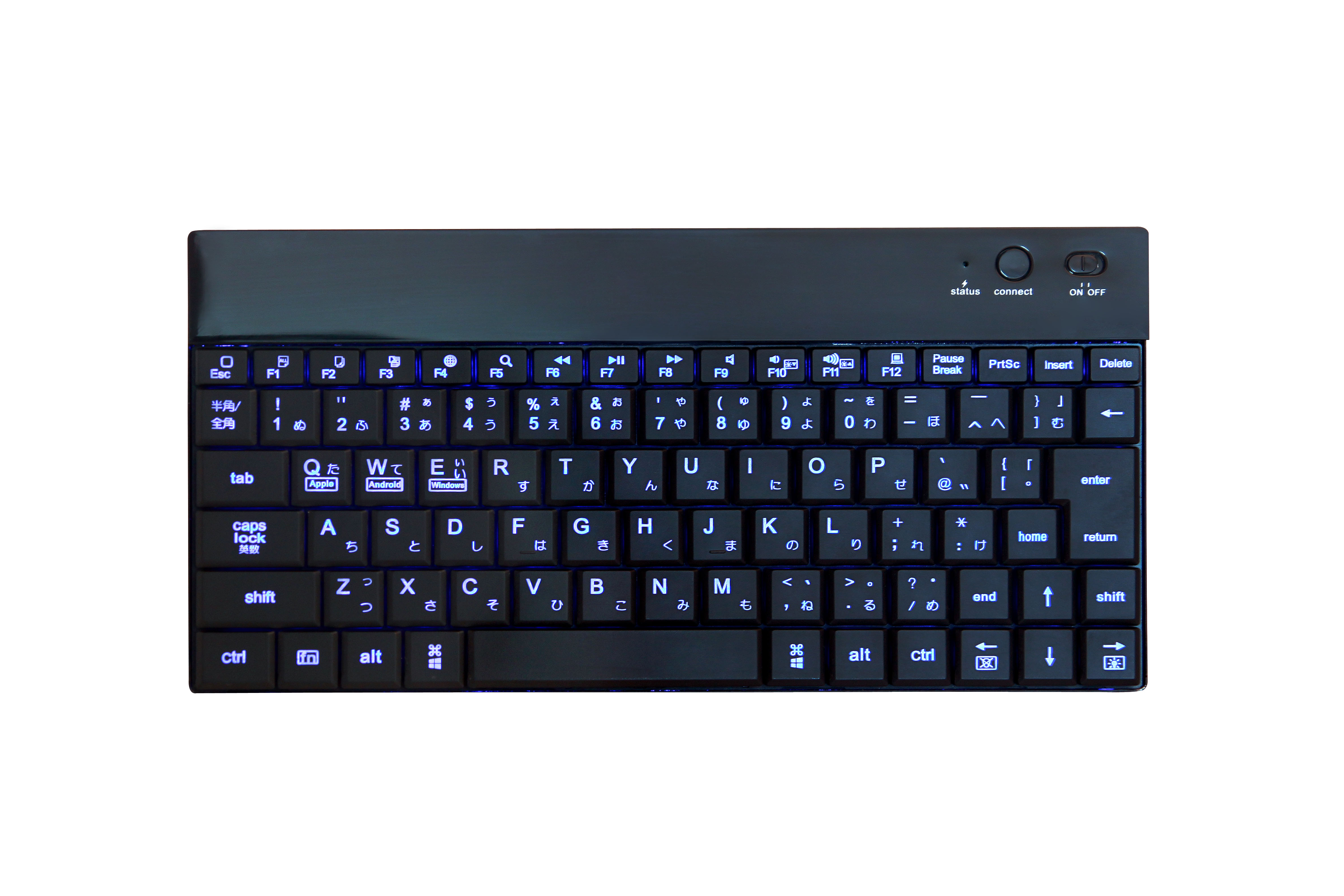 Aluminum backlight bluetooth keyboard for Ipad/Tablet PC
