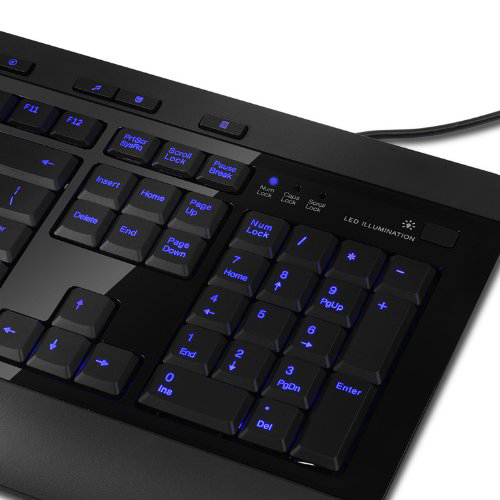 Tri-Color Backlit Wired Keyboard