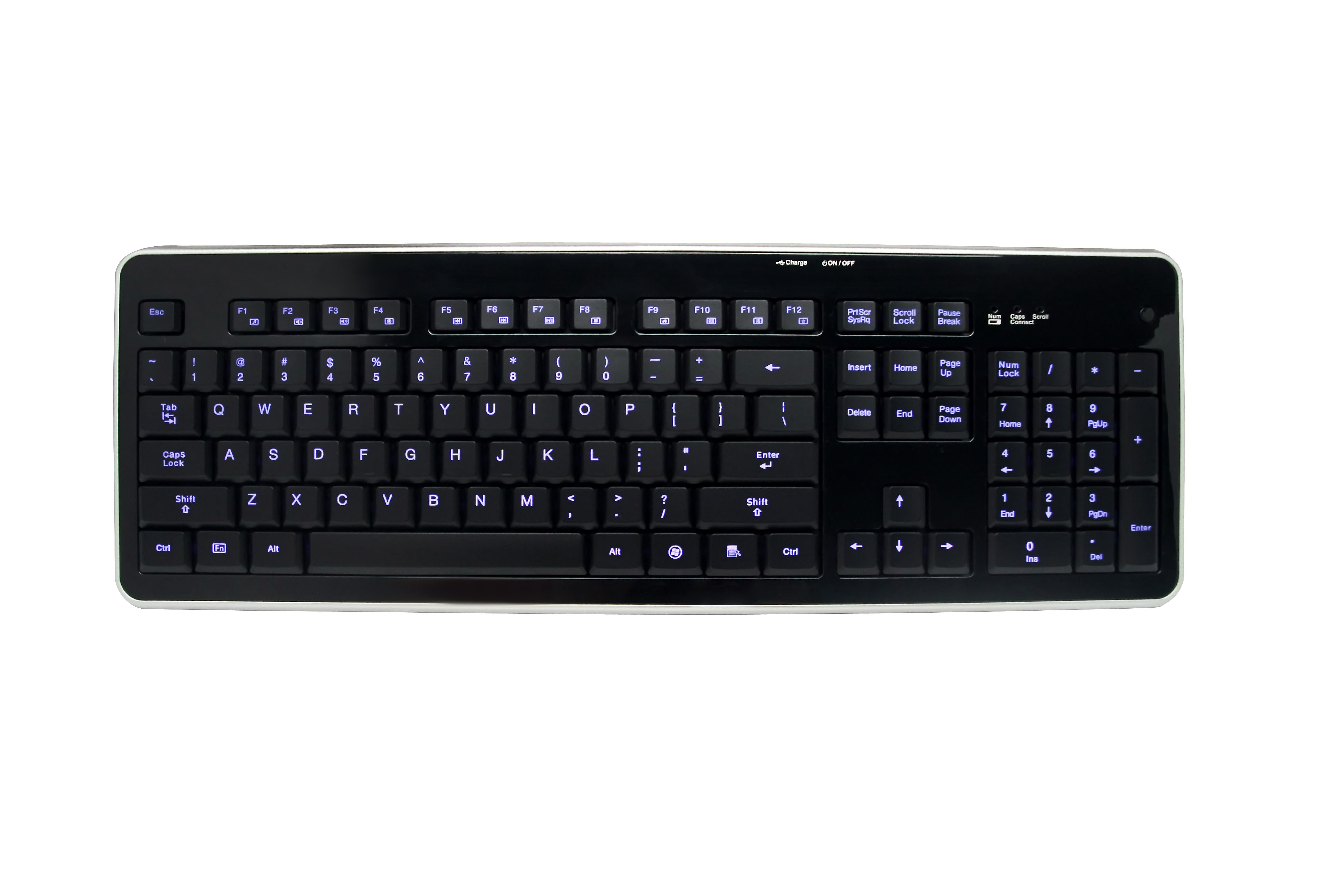 Border color choice Led Illuminated Keyboard