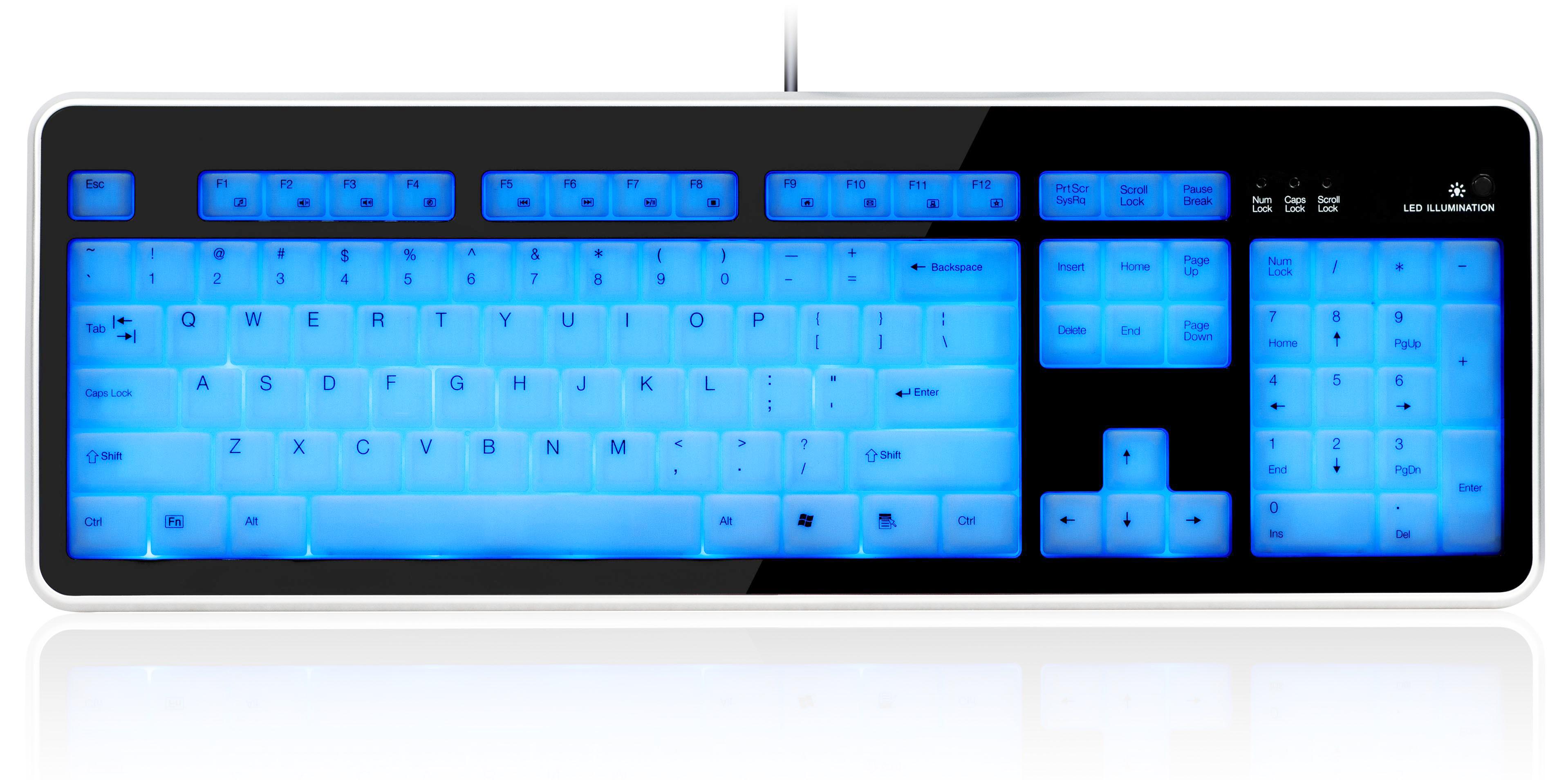 Border color choice Led backlight Keyboard
