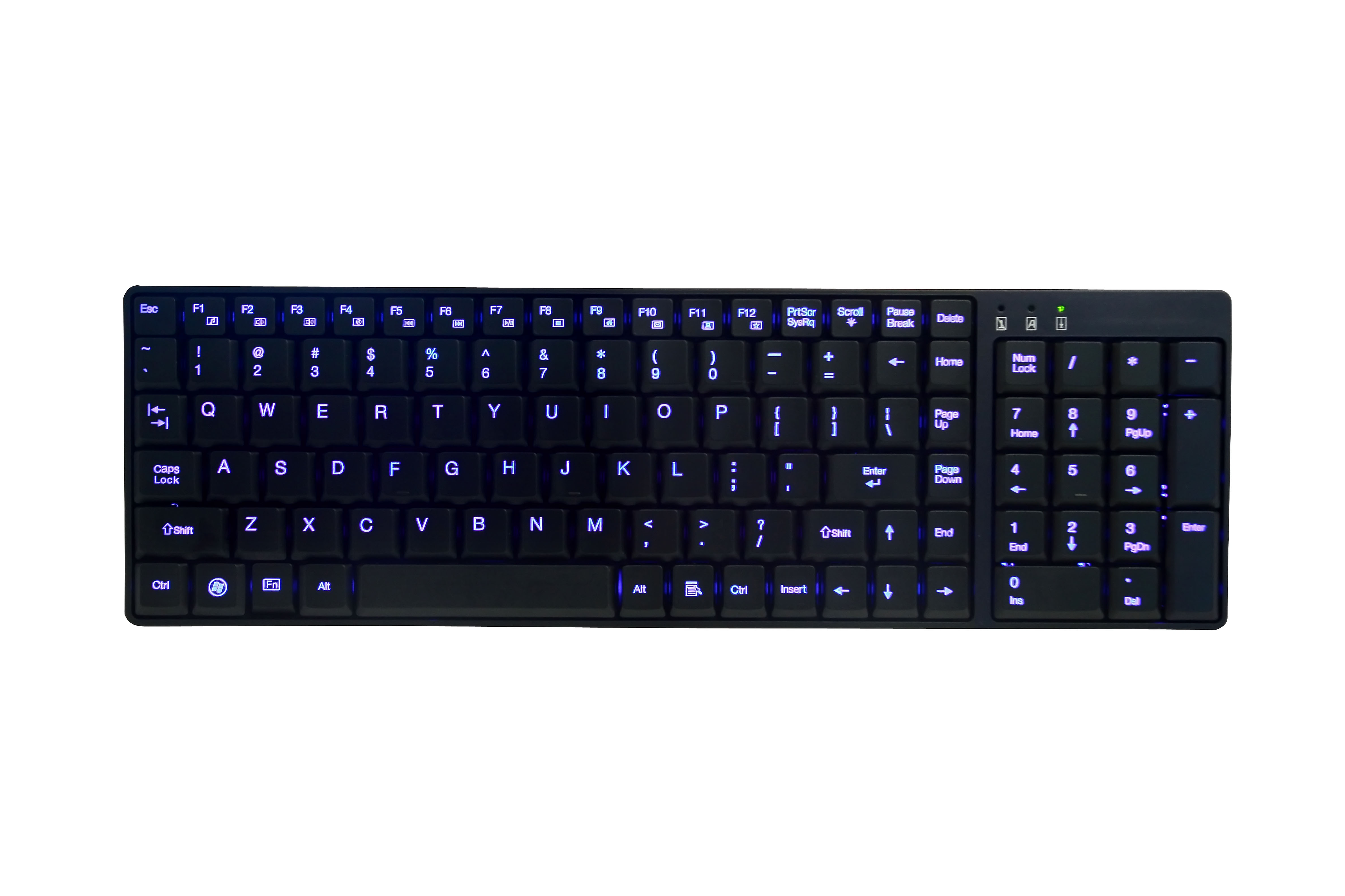 Concise design LED Letter Illuminated keyboard